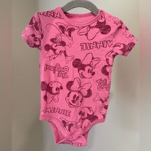 Disney Minnie Mouse Pink Bodysuit